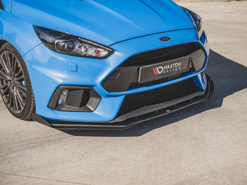 Maxton Design Street PRO Front Splitter V.1 + Flaps Ford Focus RS Mk3
