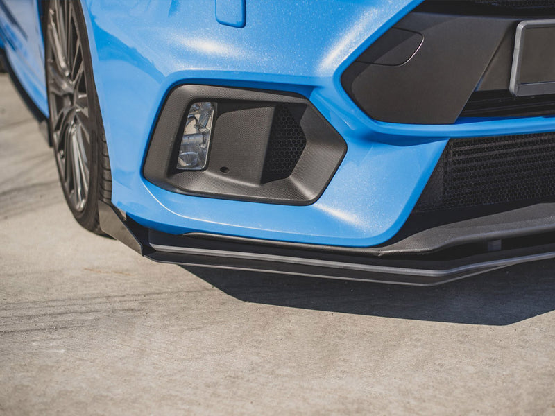 Maxton Design Street PRO Front Splitter V.1 + Flaps Ford Focus RS Mk3