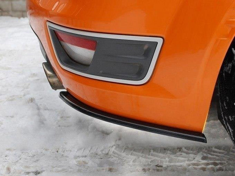 Maxton Design Rear Side Splitters Ford Focus MK2 ST Preface Model - Carbon Look