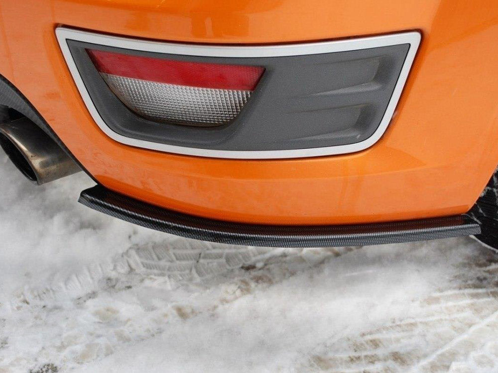 Maxton Design Rear Side Splitters Ford Focus MK2 ST Preface Model - Carbon Look