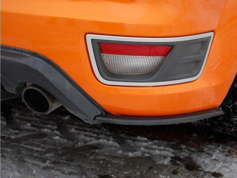 Maxton Design Rear Side Splitters Ford Focus MK2 ST Preface Model Fits With Rear Valance - Carbon Look