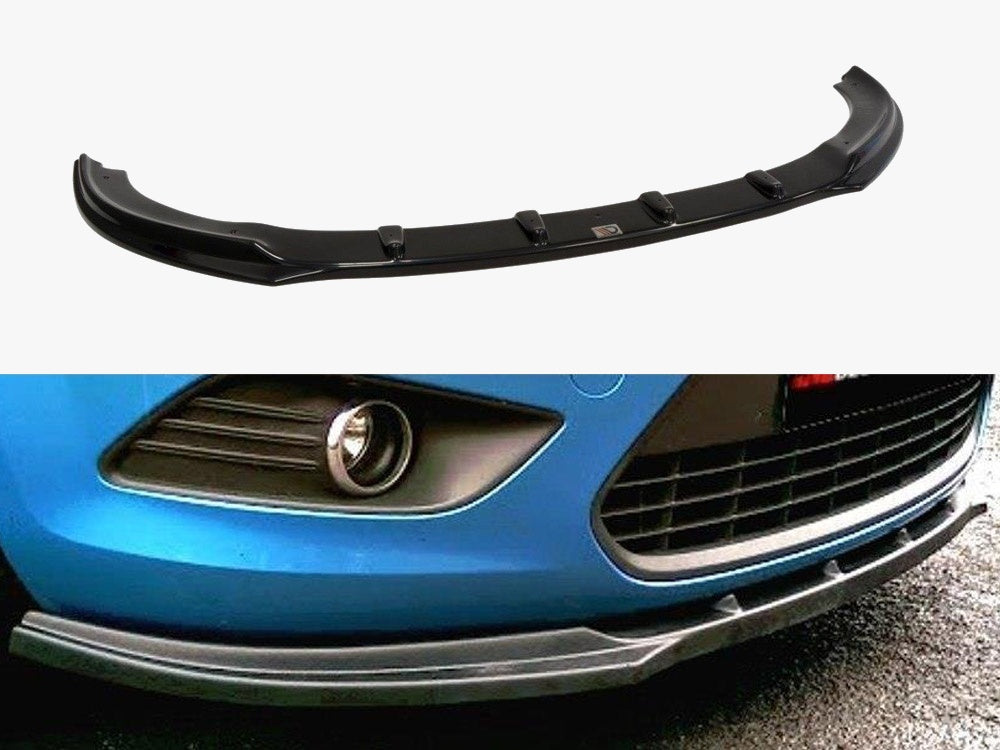 Maxton Design Front Splitter Ford Focus II Facelift - Textured