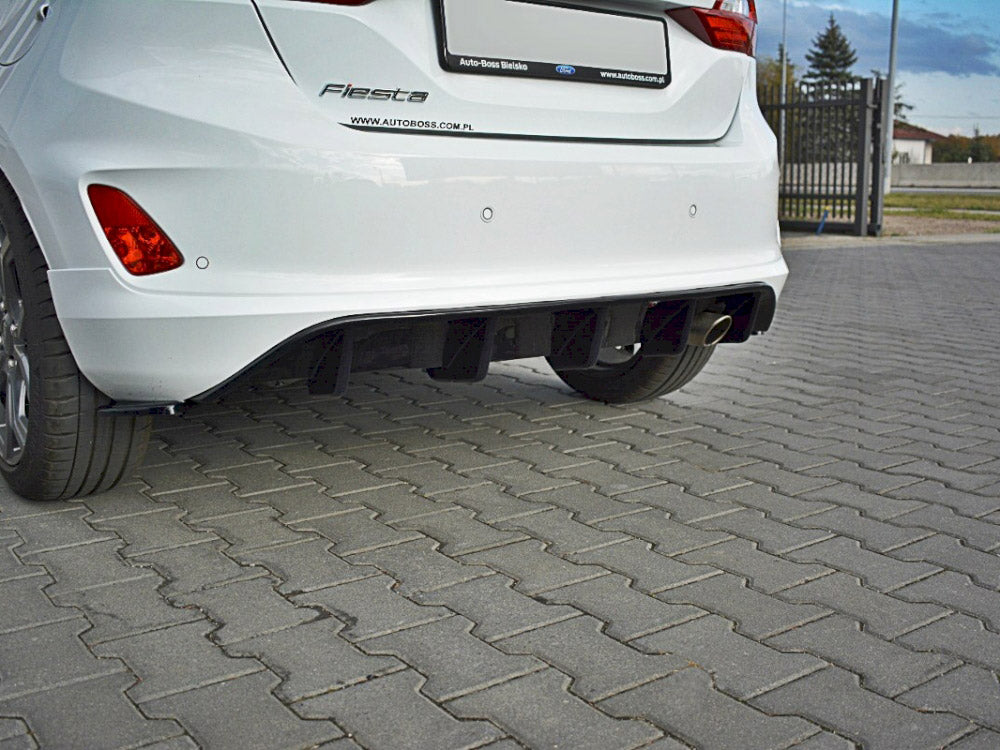 Maxton Design Rear Side Splitters V.1 Ford Fiesta Mk8 ST-Line - Carbon Look