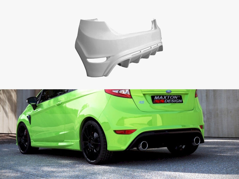 Maxton Design Rear Bumper Ford Fiesta MK7 Pre-facelift & Facelift (Focus RS Look)