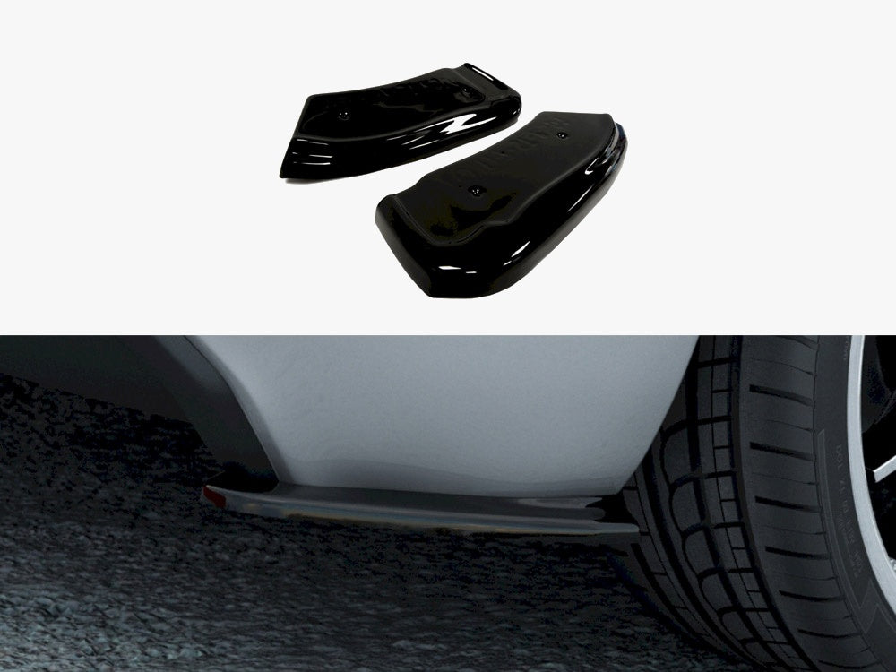 Maxton Design Rear Side Splitters Ford Fiesta Mk7 ST / ST-Line - Carbon Look
