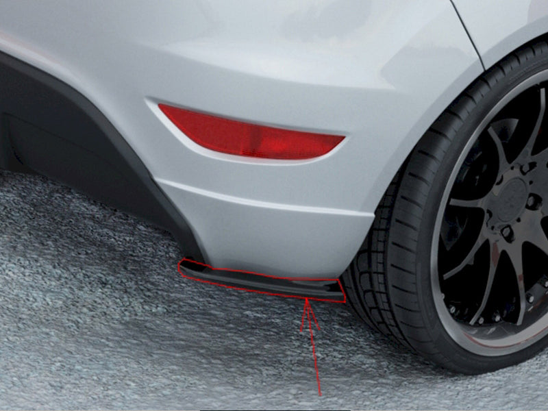 Maxton Design Rear Side Splitters Ford Fiesta Mk7 ST / ST-Line