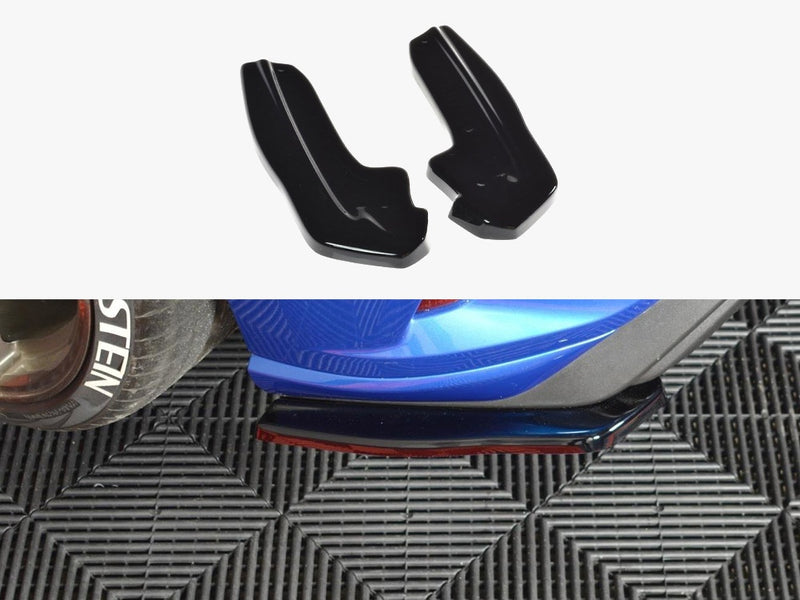 Maxton Design Rear Side Splitters V.1 Ford Focus ST-Line Mk4 - Carbon Look
