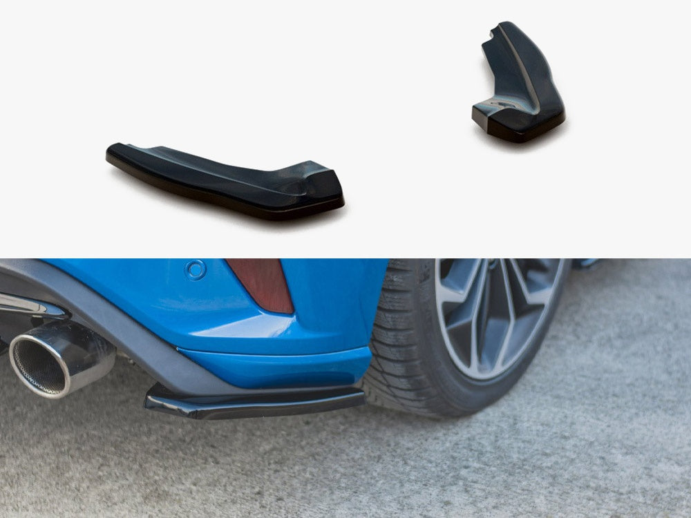 Maxton Design Rear Side Splitters Ford Focus MK4 ST (2019-) - Textured