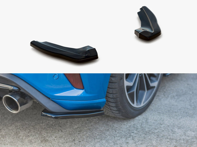 Maxton Design Rear Side Splitters Ford Focus MK4 ST (2019-) - Textured