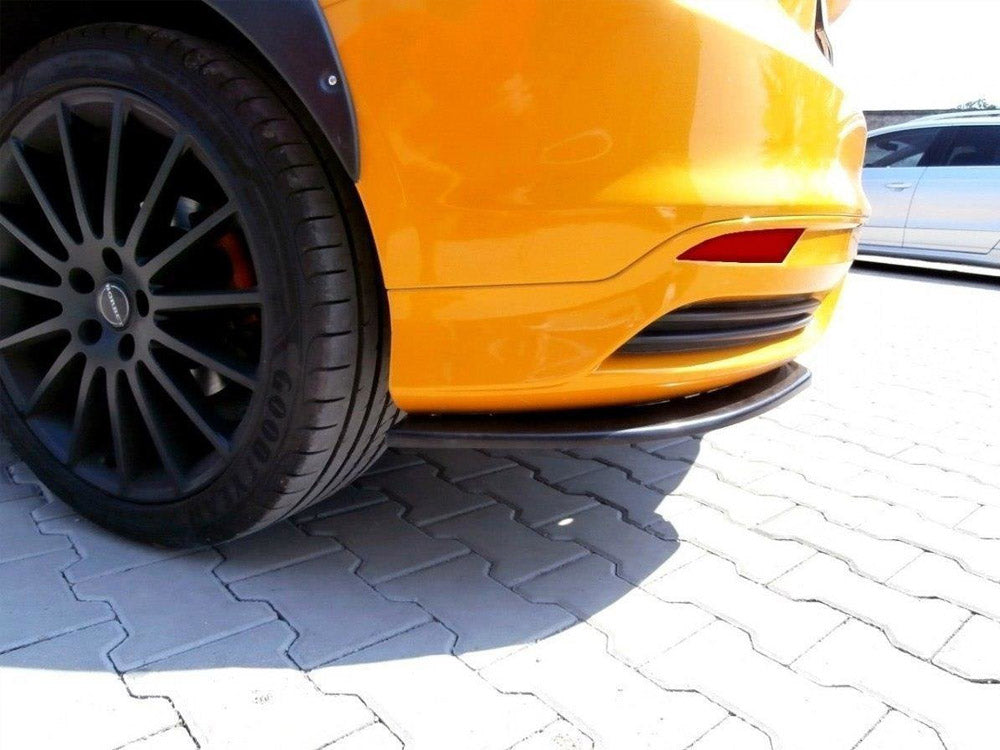 Maxton Design Rear Side Splitters Ford Focus MK3 ST Preface Model - Carbon Look