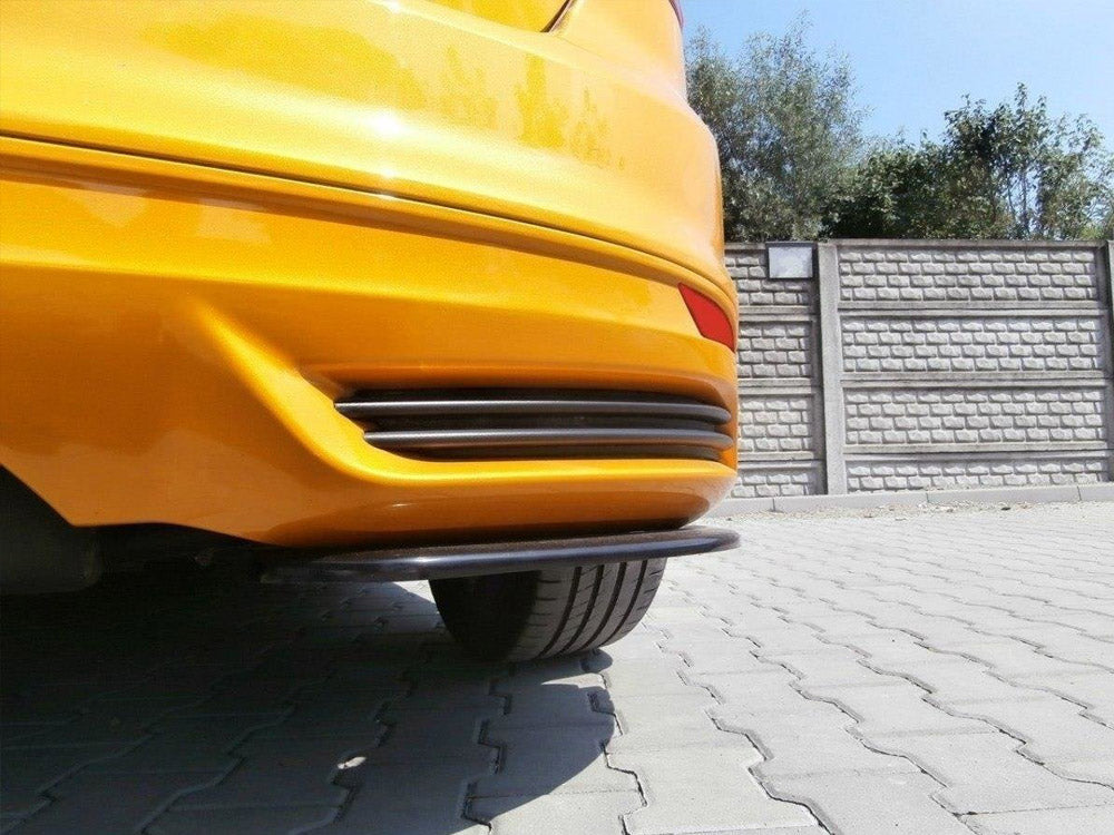 Maxton Design Rear Side Splitters Ford Focus MK3 ST Preface Model - Carbon Look