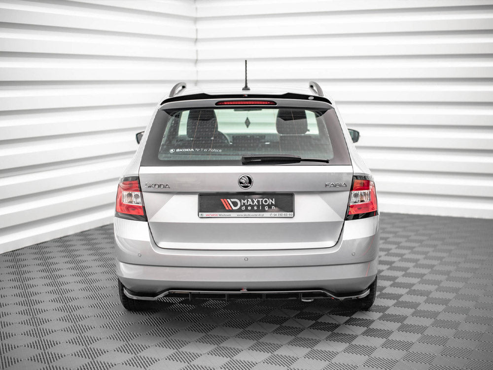 Maxton Design Rear Splitter (Vertical Bars) Skoda Fabia Estate Mk3