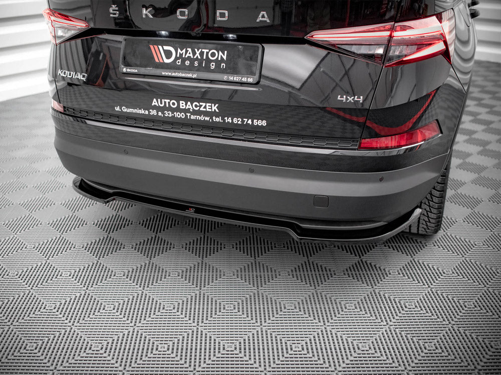 Maxton Design Central Rear Splitter Skoda Kodiaq Mk1 Facelift