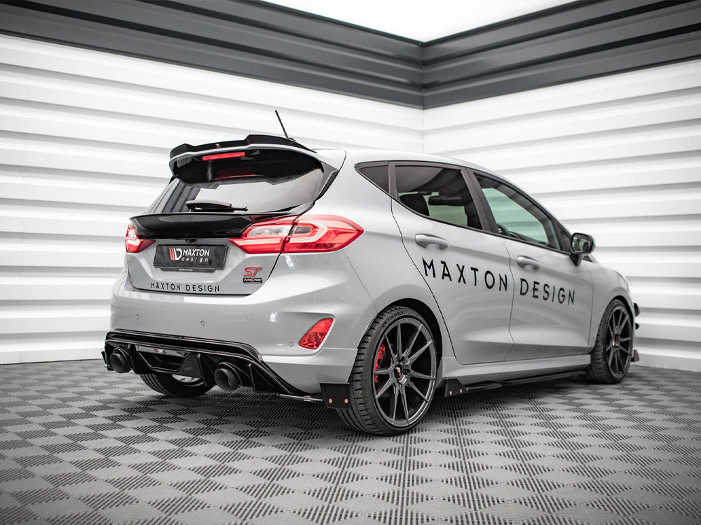 Maxton Design Rear Window Extension Ford Fiesta Mk8 Standard / ST / ST-Line Carbon Look