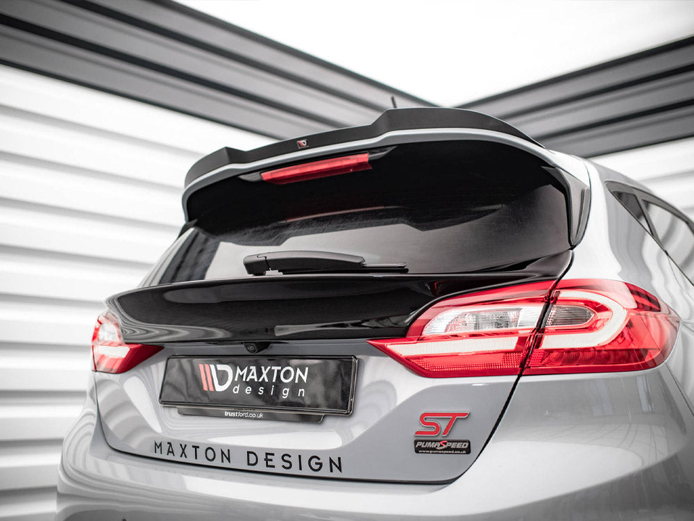 Maxton Design Rear Window Extension Ford Fiesta Mk8 Standard / ST / ST-Line Carbon Look