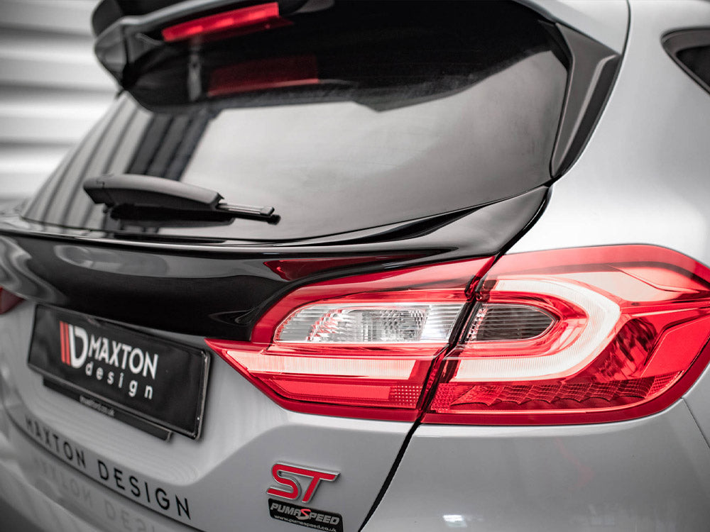 Maxton Design Rear Window Extension Ford Fiesta Mk8 Standard / ST / ST-Line Carbon Look