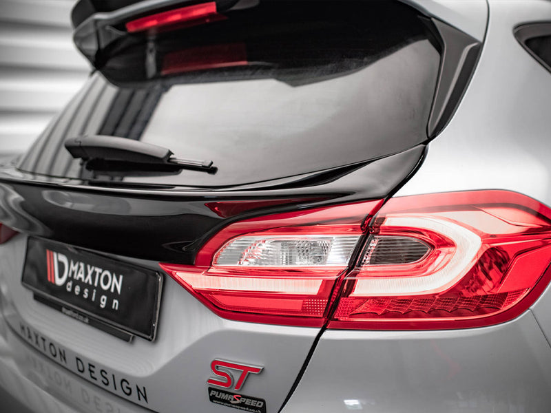 Maxton Design Rear Window Extension Ford Fiesta Mk8 Standard / ST / ST-Line Carbon Look