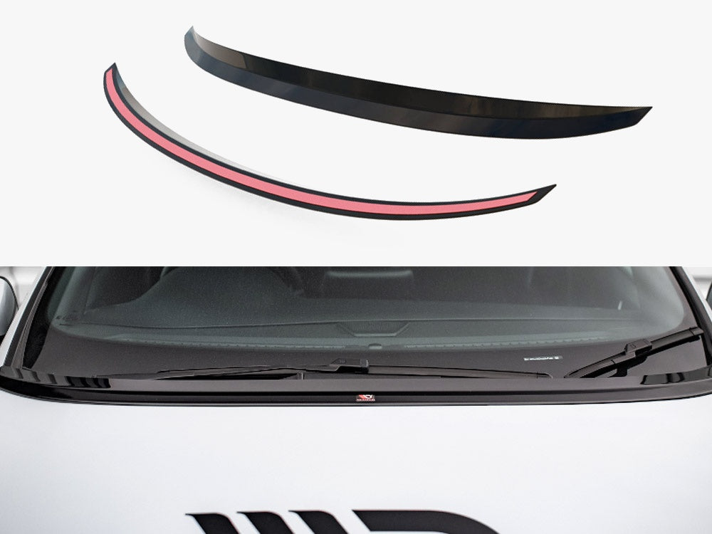 Maxton Design Bonnet Extension Ford Fiesta Mk8 Standard / ST-Line / ST CARBON LOOK