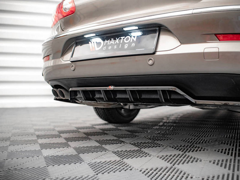 Maxton Design Central Rear Splitter (Vertical Bars) VW Passat CC