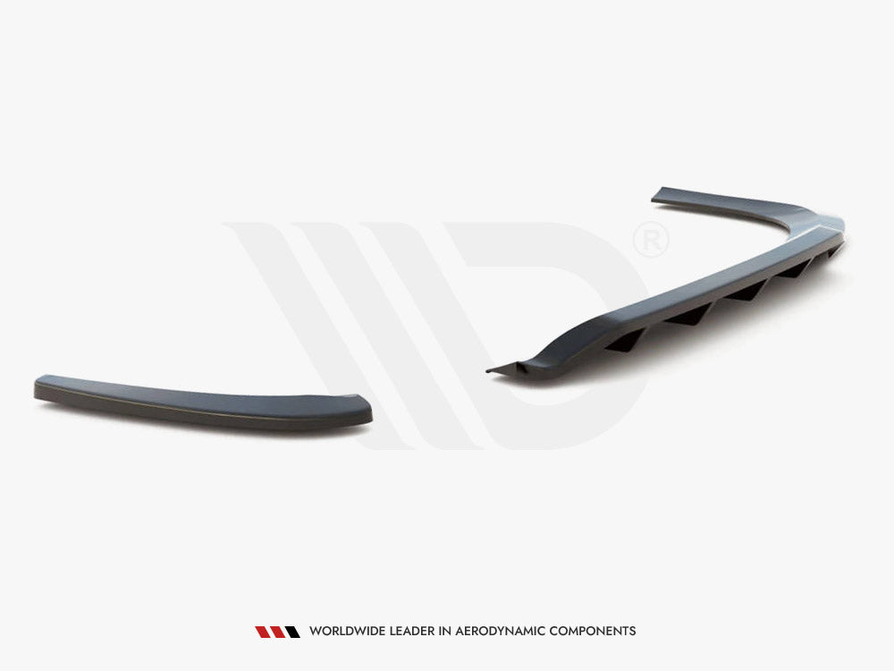 Maxton Design Central Rear Splitter (Vertical Bars) VW Passat CC