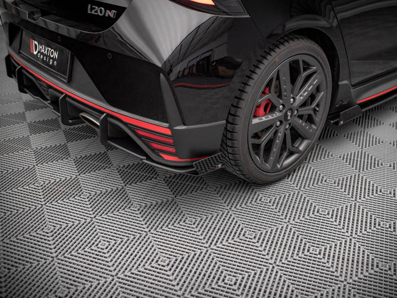 Maxton Design Street PRO Rear Side Splitters + Flaps Hyundai I20 N Mk3
