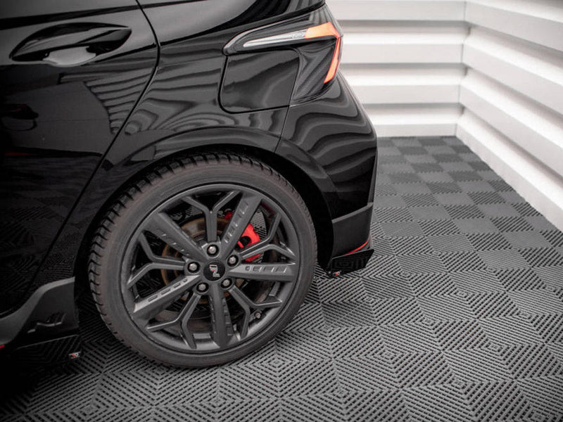 Street Pro Rear Side Splitters (+Flaps) Hyundai I20 N Mk3 (2020-)