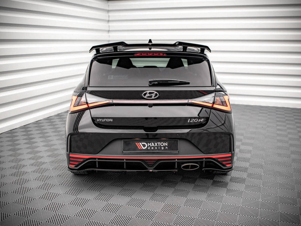 Maxton Design Central Rear Splitter (Vertical Bars) Hyundai I20 N Mk3