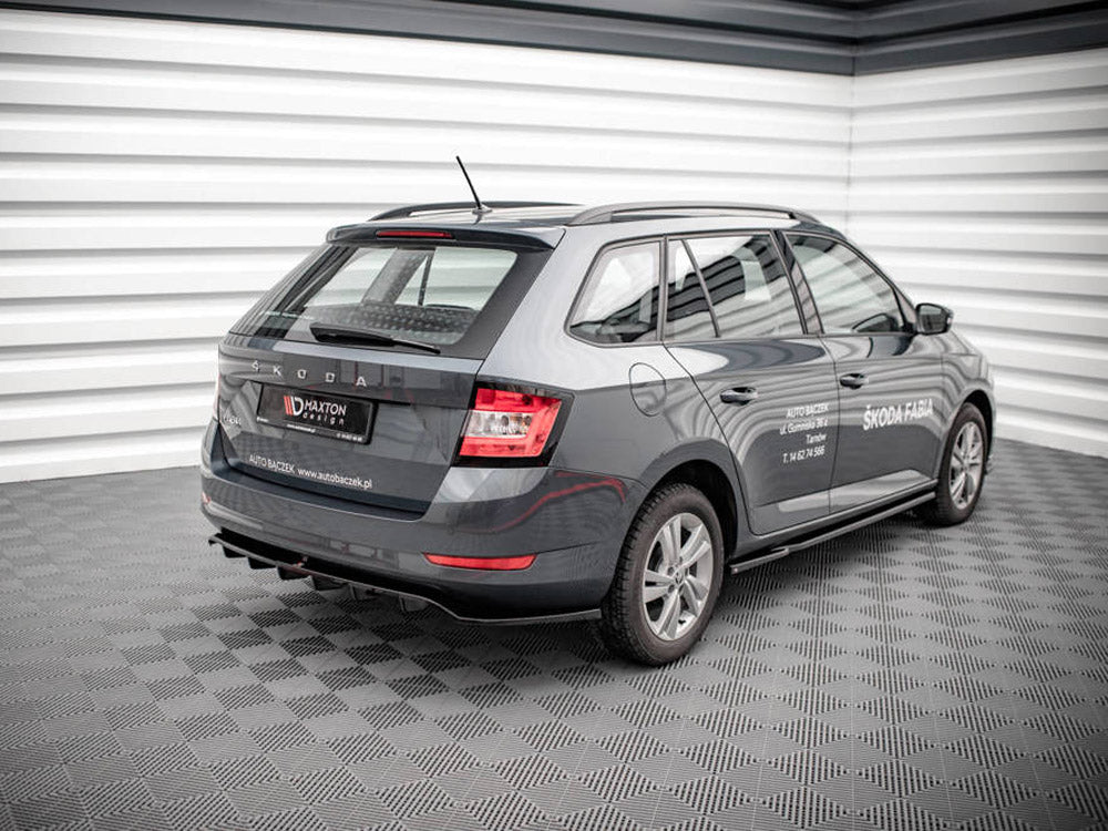 Maxton Design Rear Splitter (Vertical Bars) Skoda Fabia Estate Mk3 Facelift