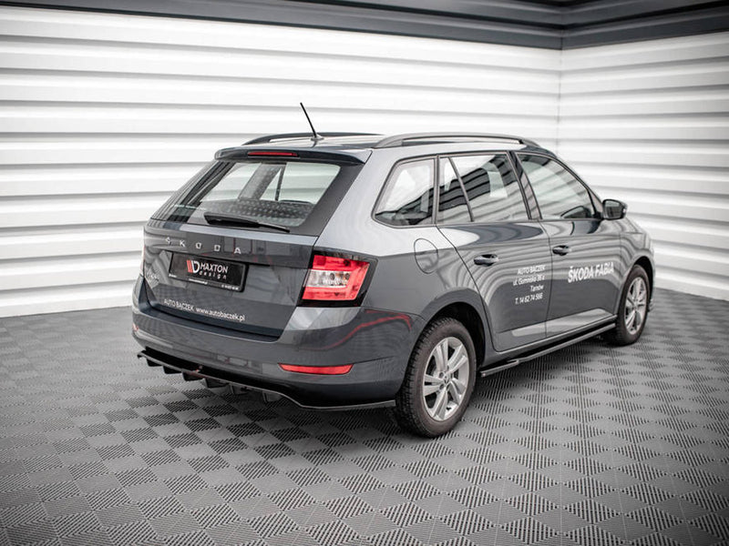 Maxton Design Rear Splitter (Vertical Bars) Skoda Fabia Estate Mk3 Facelift