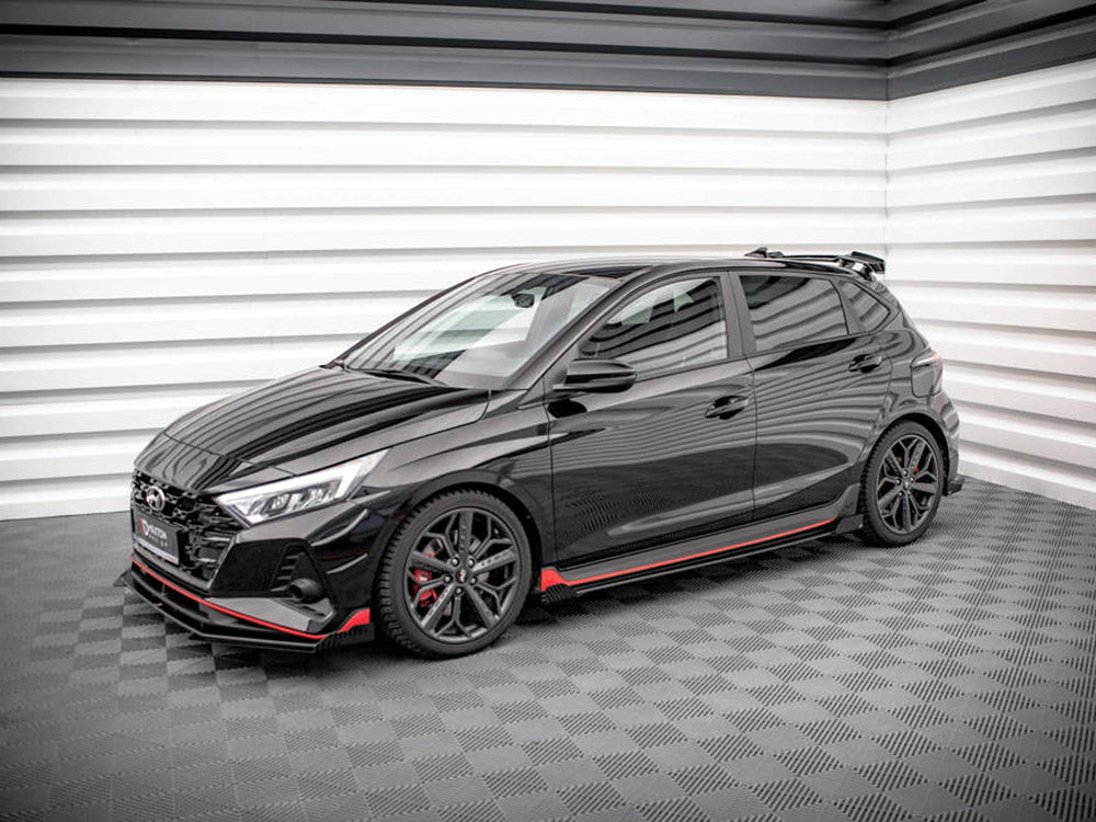 Maxton Design Street PRO Side Skirts Diffusers + Flaps Hyundai I20 N Mk3