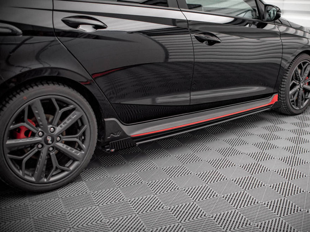 Maxton Design Street PRO Side Skirts Diffusers + Flaps Hyundai I20 N Mk3