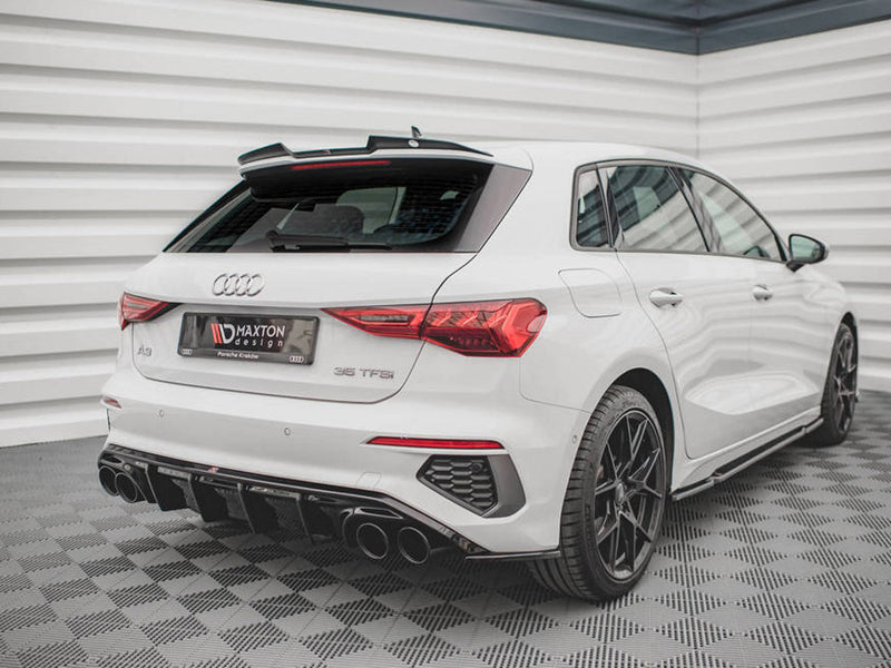 Maxton Design Rear Valance + Exhaust Ends Imitation Audi A3 S-Line Sportback 8Y