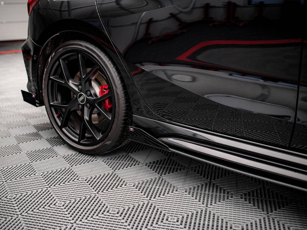 Street Pro Side Skirts Diffusers (+Flaps) Audi Rs3 Sportback 8Y (2020-)