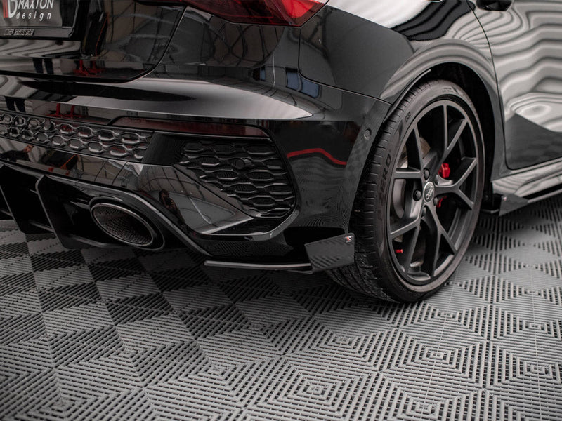 Street Pro Rear Side Splitters (+Flaps) Audi Rs3 Sportback 8Y (2020-)