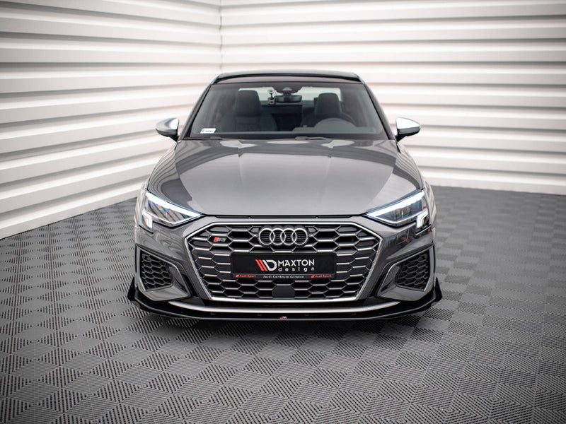 Maxton Design Street PRO Front Splitter V.1 + Flaps Audi S3 / A3 S-Line 8Y