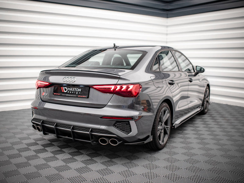 Maxton Design Street PRO Rear Side Splitters + Flaps Audi S3 Sedan 8Y