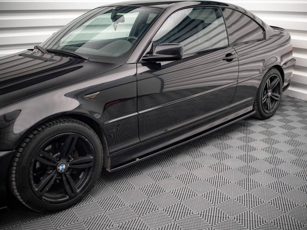Maxton Design Side Skirts Diffusers V.2 Bmw 3 Coupe M-pack E46 (1999-2005)