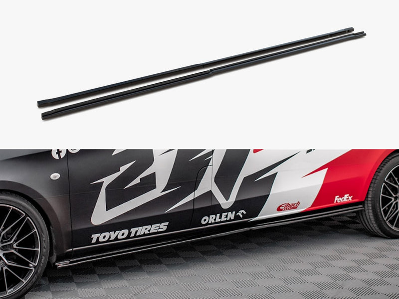 Maxton Design Side Skirt Diffusers Mercedes-Benz Vito Extra Long W447 Facelift / V Extra Long W447 Facelift