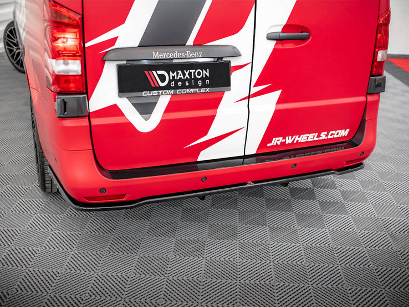 Maxton Design Rear Splitter (Vertical Bars) Mercedes Long / V Long W447 Facelift