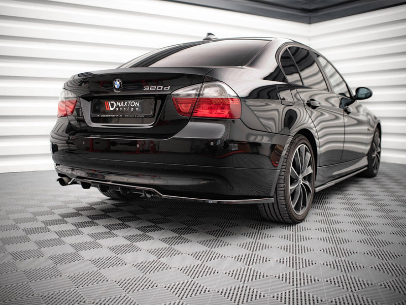 Maxton Design Central Rear Splitter (Vertical Bars) BMW 3 Sedan E90
