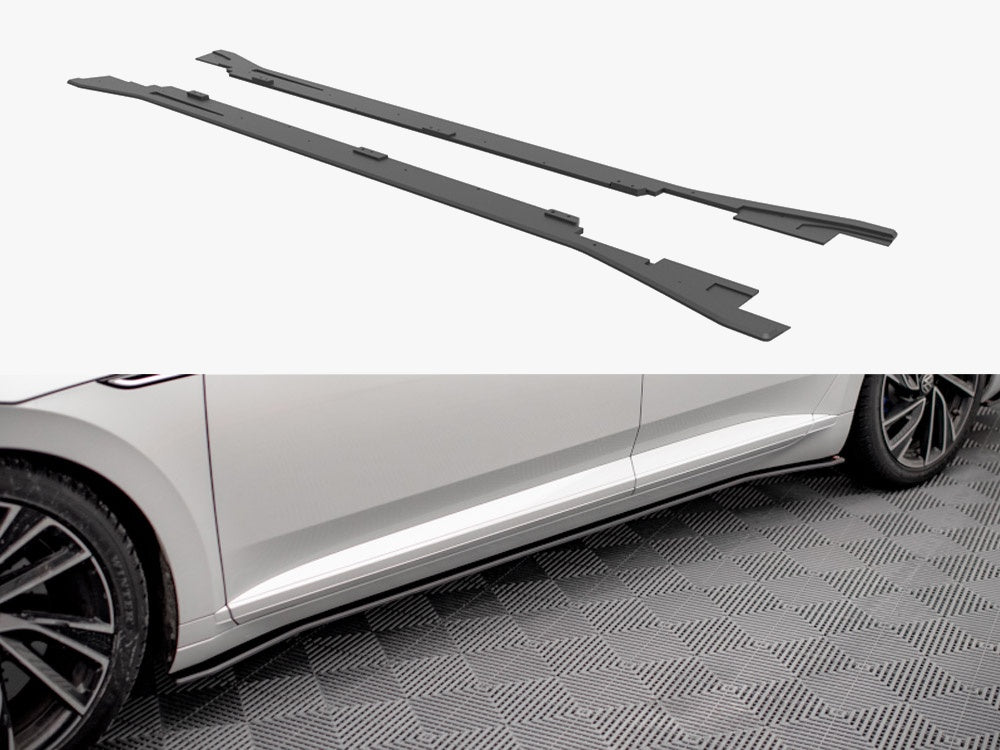 Maxton Design Street PRO Side Skirt Diffusers V.2 Volkswagen Arteon R / R-Line Sedan / Shooting Brake Mk1 Facelift