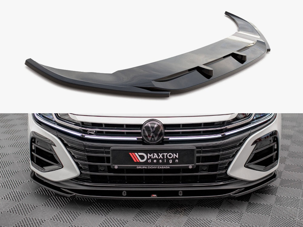 Maxton Design Front Splitter V.1 Volkswagen Arteon R Sedan / Shooting Brake Mk1 Facelift