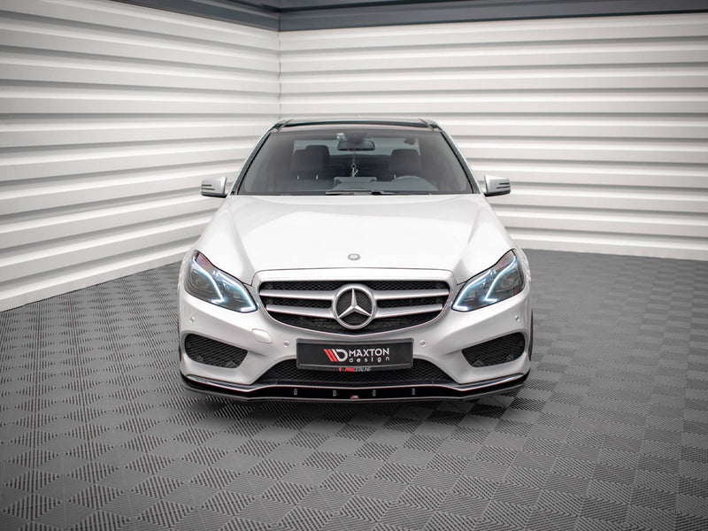 Maxton Design Front Splitter V.1 Mercedes E Amg-Line Sedan W212 Facelift (2012-2016)