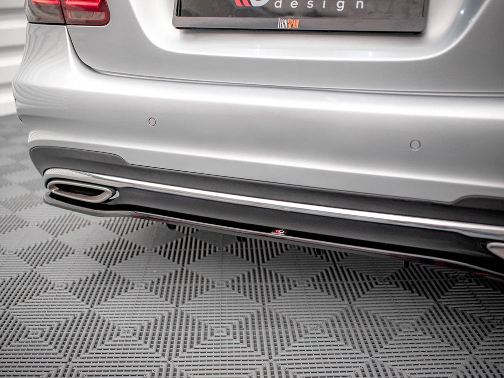 Maxton Design Rear Splitter (Vertical Bars) Mercedes E Amg-Line Sedan W212 Facelift