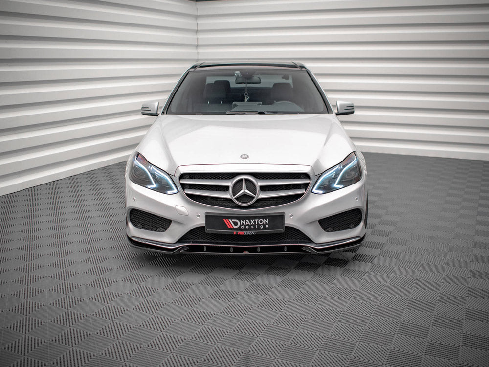Maxton Design Front Splitter V.2 Mercedes E Amg-Line Sedan W212 Facelift (2012-2016)