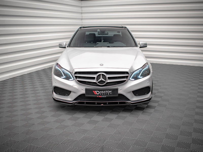 Maxton Design Front Splitter V.2 Mercedes E Amg-Line Sedan W212 Facelift (2012-2016)