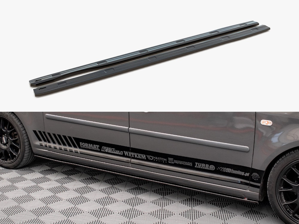 Maxton Design Side Skirts Diffusers VW Caddy Long MK3 Facelift (2010-2015)