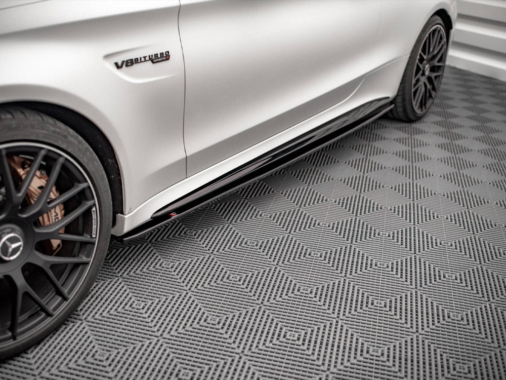 Maxton Design Side Skirts Diffusers V.1 Mercedes-AMG C 63AMG Coupe C205 Facelift