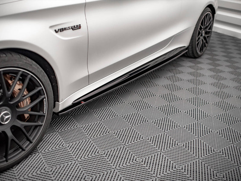Maxton Design Side Skirts Diffusers V.1 Mercedes-AMG C 63AMG Coupe C205 Facelift