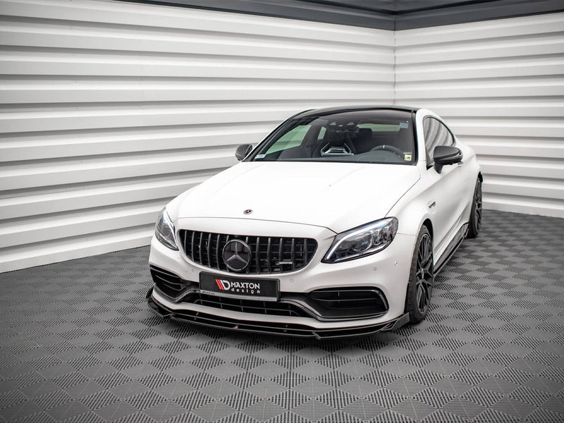 Maxton Design Front Splitter V.2 Mercedes-AMG C63 Coupe AMG Aero Pack C205 Facelift